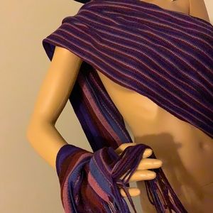 Multi purple scarf